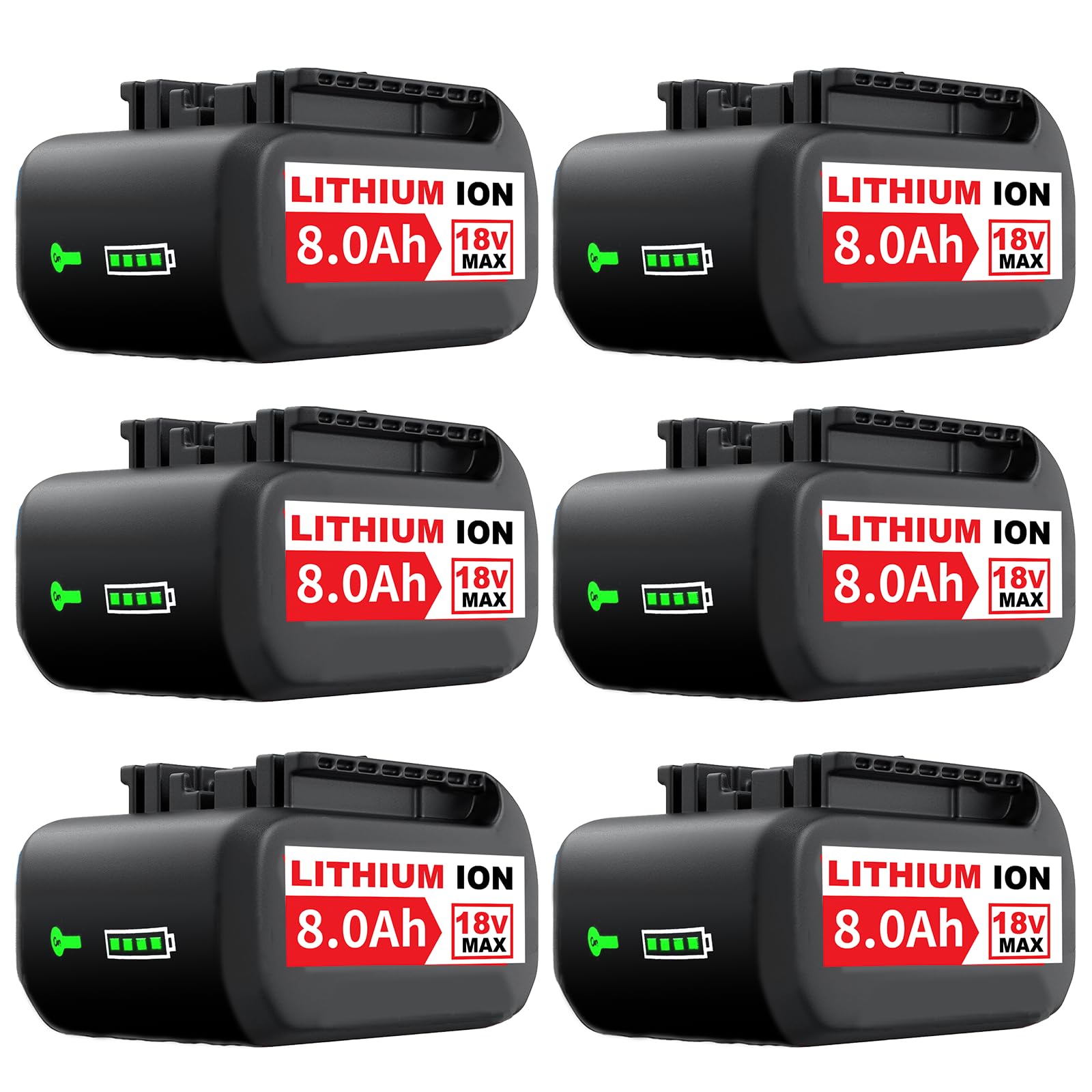 8.0Ah/8000mAh Ersatzakku für Bosch Akku 18V Kompatibel mit Bosch 18V Akku BAT609 BAT622 BAT609G BAT618G BAT619 BAT618