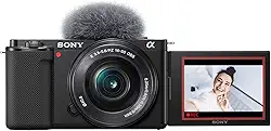 Sony Alpha ZV-E10 - Kit de câmera Vlog sem espelho com lentes intercambiáveis APS-C - Preto