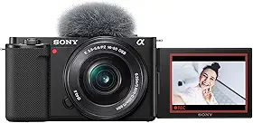 Sony Alpha ZV-E10 - Kit de câmera Vlog sem espelho com lentes intercambiáveis APS-C - Preto