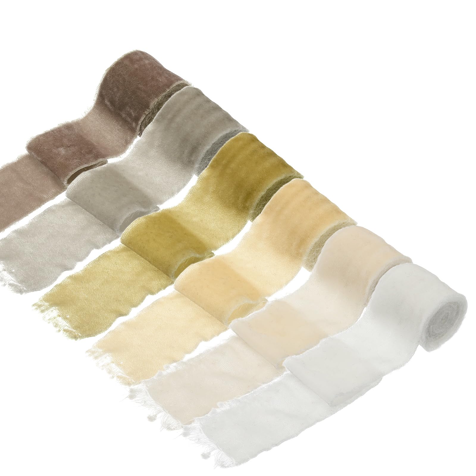 Ruban de velours jaune pour bouquet de fleurs et décoration de mariage bohème