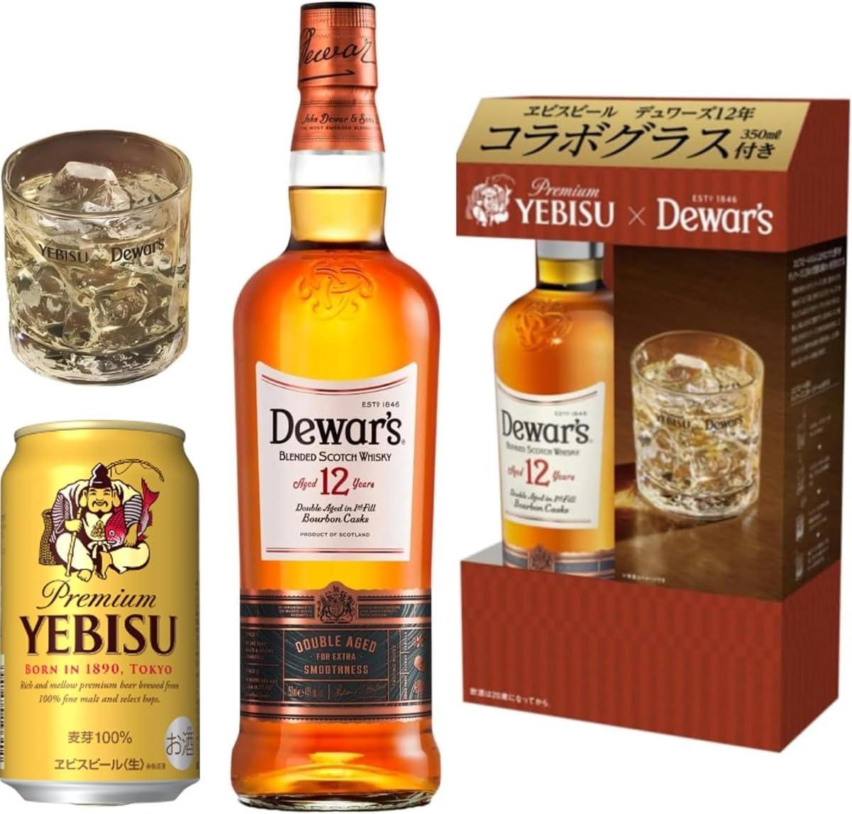 Amazon.co.jp: 【Amazonco.jp限定 デュワーズ12年と楽しむコラボグラス