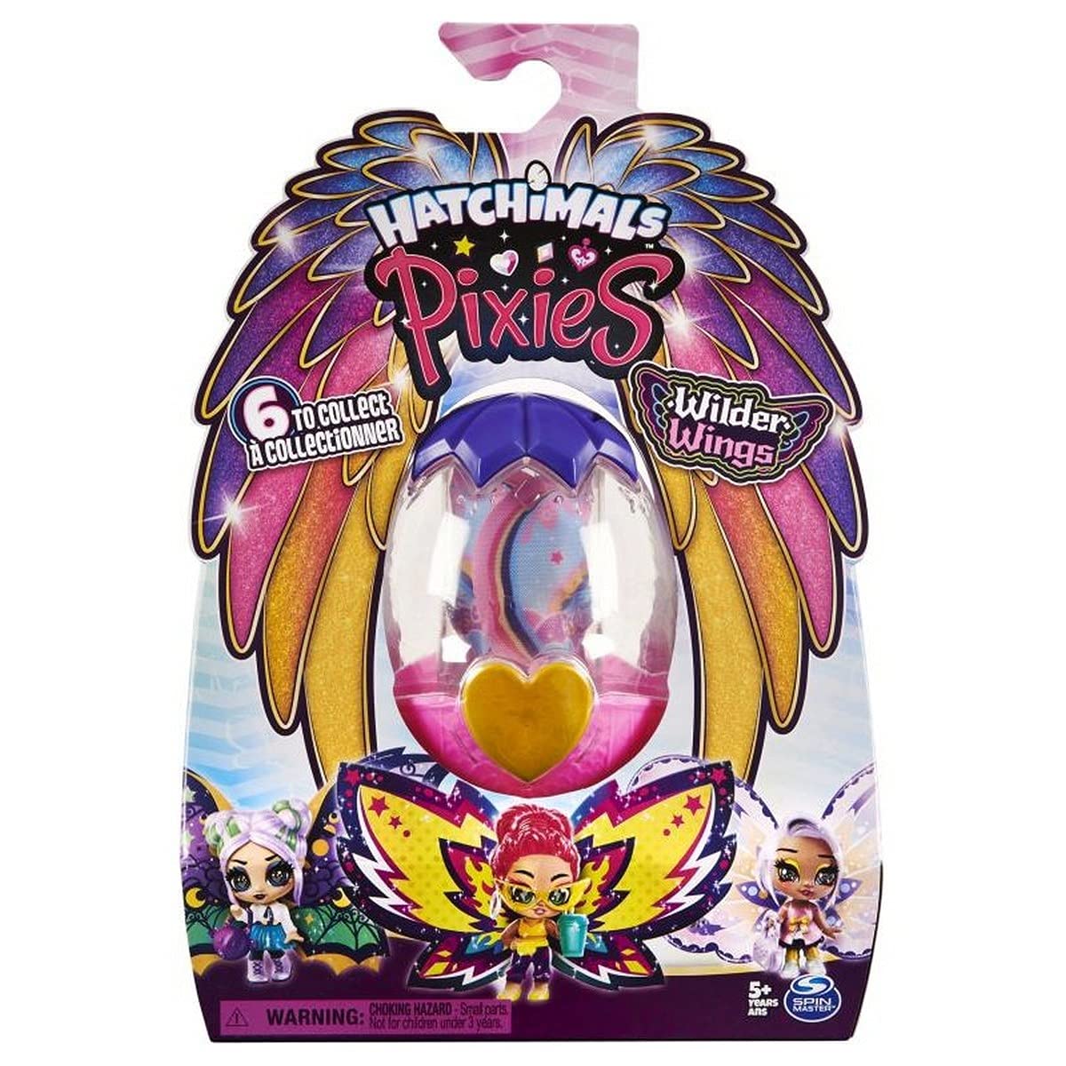 HATCHIMALSPixies, Wilder Wings Pixie with Fabric Wings and 2 Accessories (Styles May Vary), Multicolor (6059066)