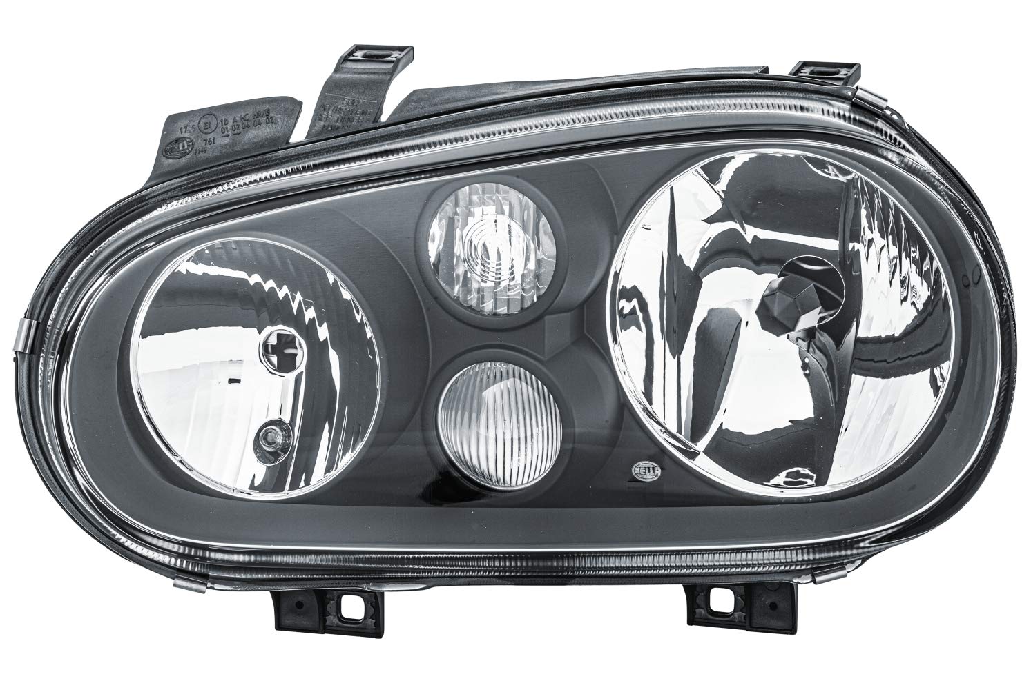 HELLA 1EL 007 700-151 DE/FF/Halogen Reflektor - dla m. in. VW Golf IV (1J1) - ECE - dla ruchu prawostronnego - z lewej