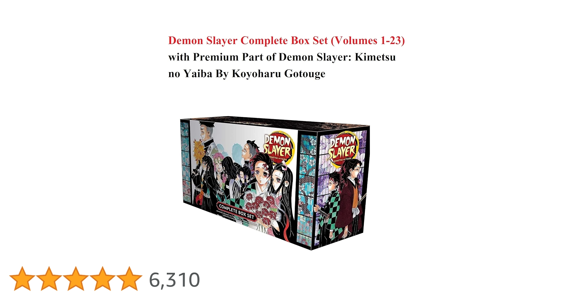 Demon Slayer Complete Box Set (Volumes 1-23) with Premium Part of