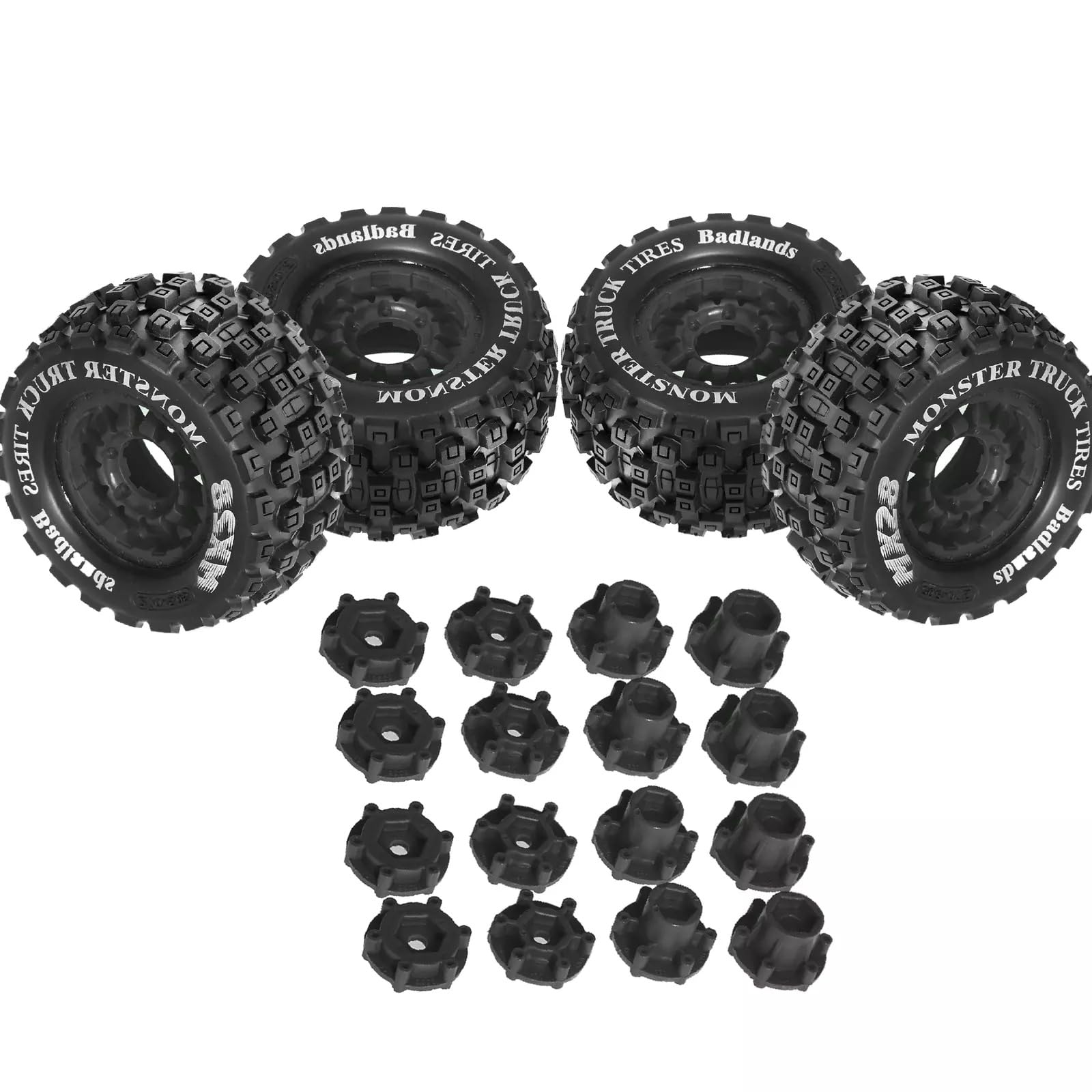 Amazon.com: Bigfoot Tires with 12mm/14mm Hub for 1/10 MX 28