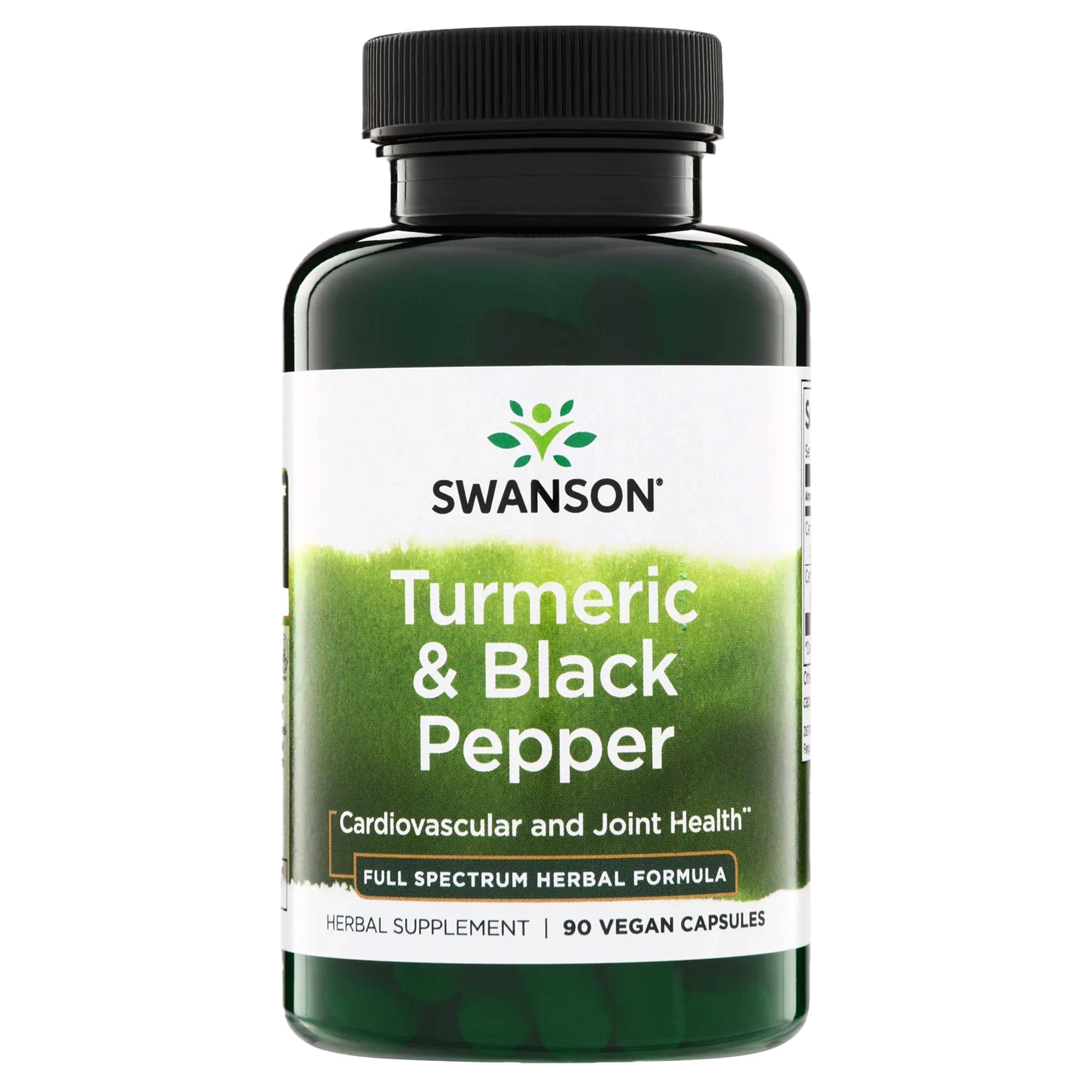 Swanson Premium Turmeric & Black Pepper Antioxidant Supplement, 90 Veg Caps 90 Count (Pack of 1)