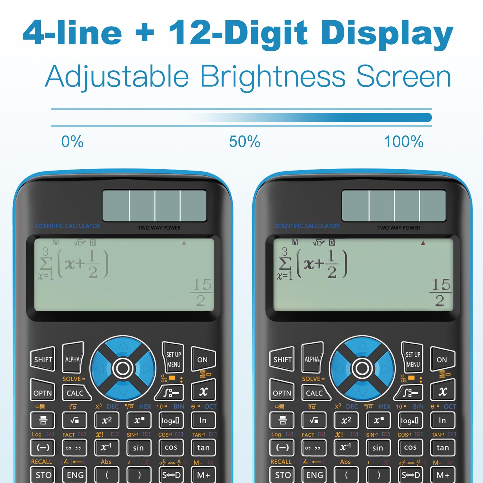 Scientific Calculators Math Calculator With 417 Function Dot Matrix A2N7 - View #12