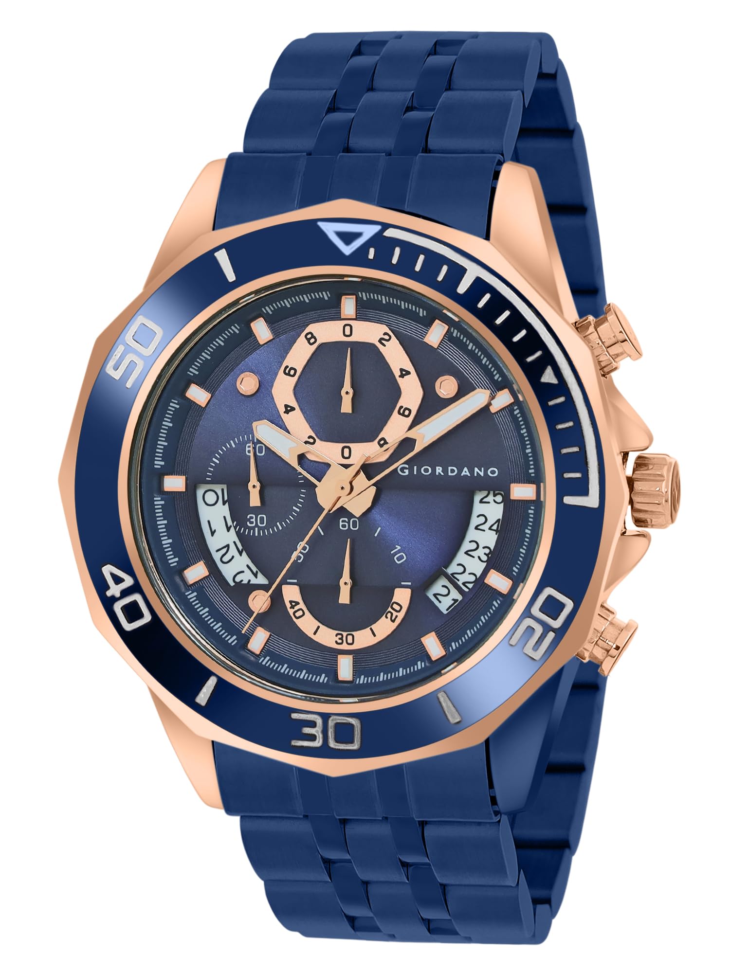 Giordano Analog Stylish Watch for Men & Boys Water Resistant Fashion Watch Round Shape with Multi-Functional Wrist Watch to Compliment Your Look/Ideal Gift for Male - GZ-50072 (B0C81MF2XJ) Amazon Price History, Amazon Price Tracker
