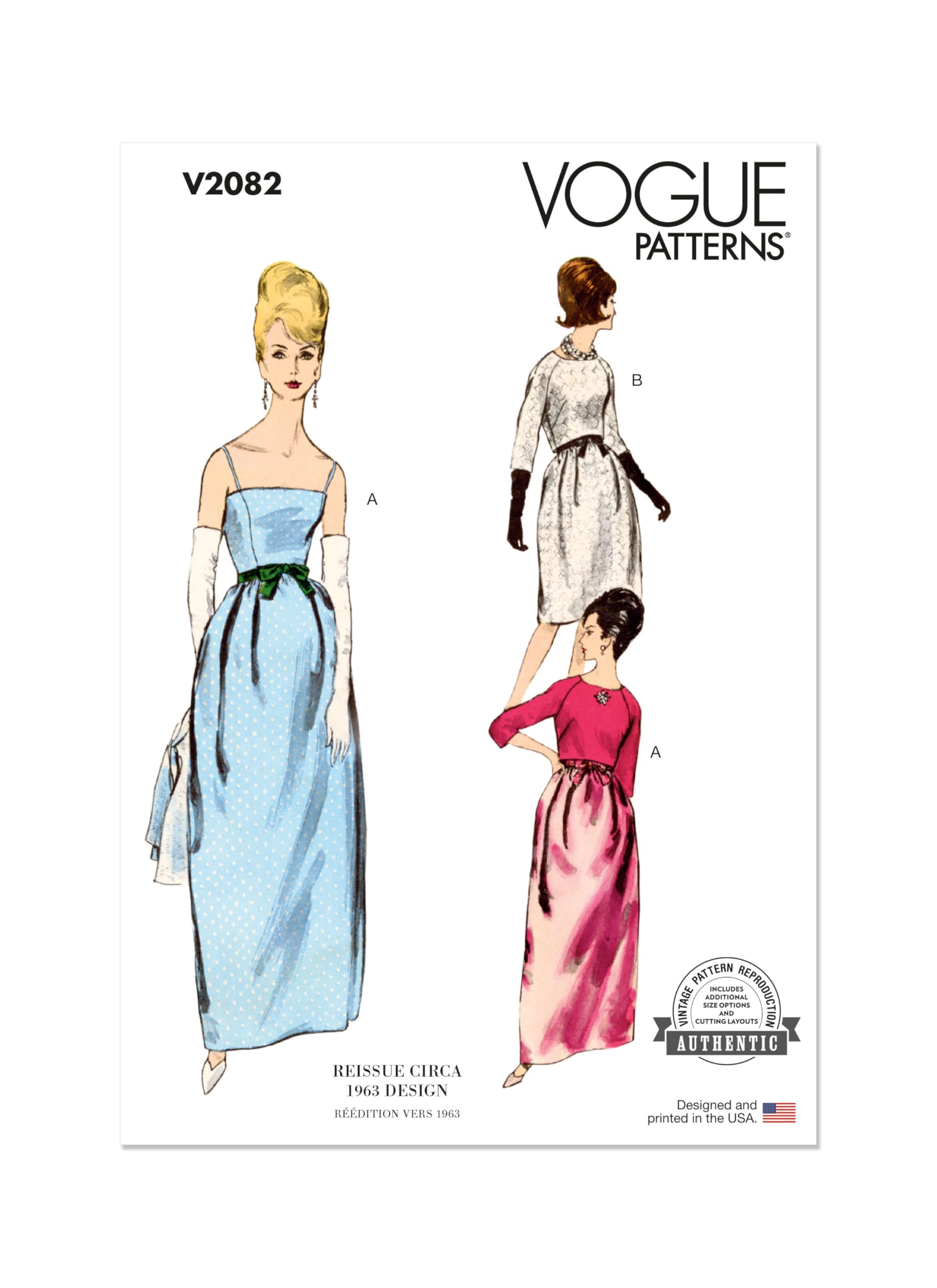 Vogue Sewing Pattern V2082Y5 Misses' Dress and Bolero Y5 (18-20-22-24-26)