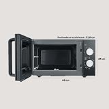 SEVERIN Four Micro-ondes, 20 L, Avec Fond Plat en Céramique, jusqu’à 800 W, 6 niveaux de puissance, Noir, MW7761 - 4
