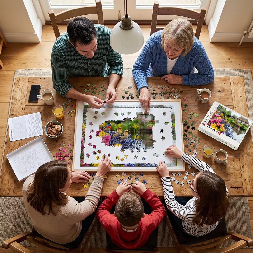 Puzzle 1500 Pezzi, Puzzle Fiori per Adulti, 87x57cm, Compact Box -4708