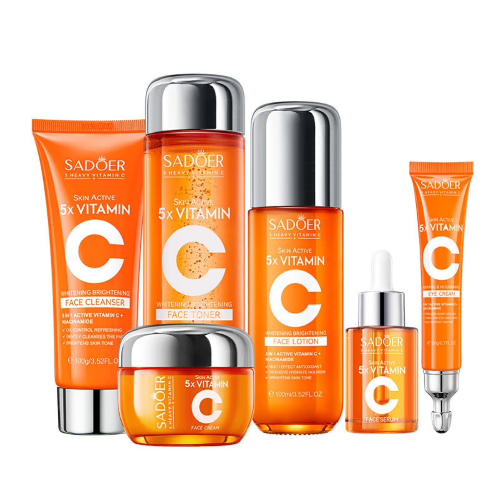 SADGER 5×VITAMIN C SKIN GIFT BOX Amazon.com: For SADOER 5X Vitamin C Facial Skin Care Gift Box Set