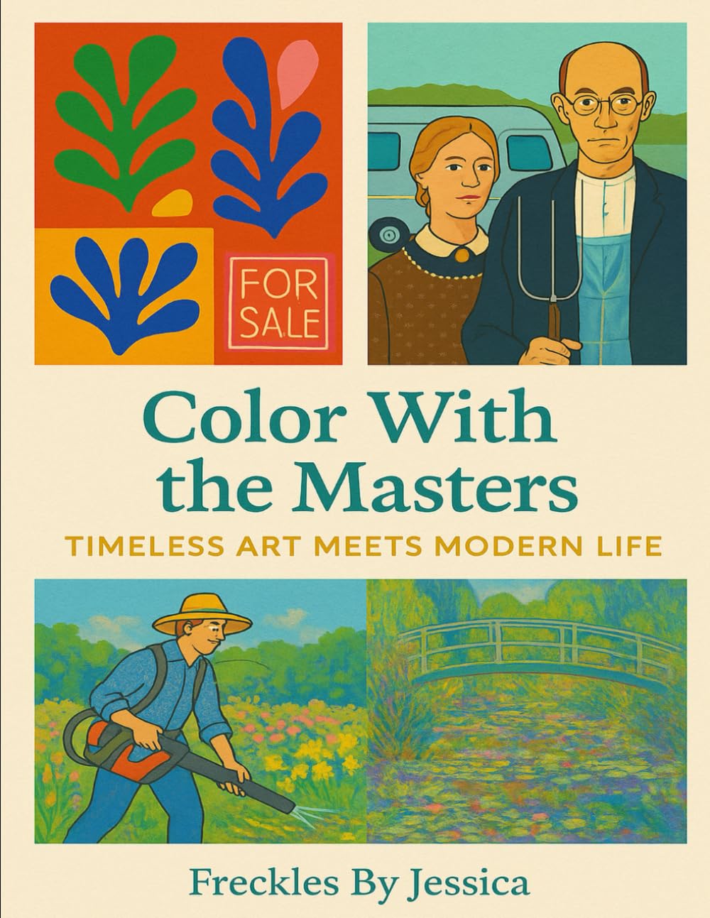 Color With the Masters: Timeless Art Meets Modern Life: A witty adult coloring book blending classic masterpieces with modern humor