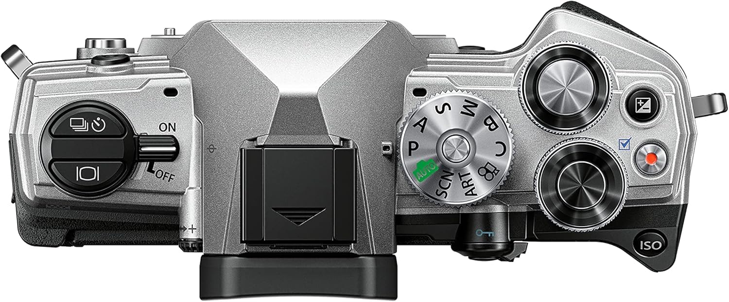 Appareil Photo Micro Four Thirds OM SYSTEM Om-5, capteur Live MOS de 20 mégapixels, stabilisation d'image sur 5 Axes optimisée, IP53, Handheld High Res Shot, Argent