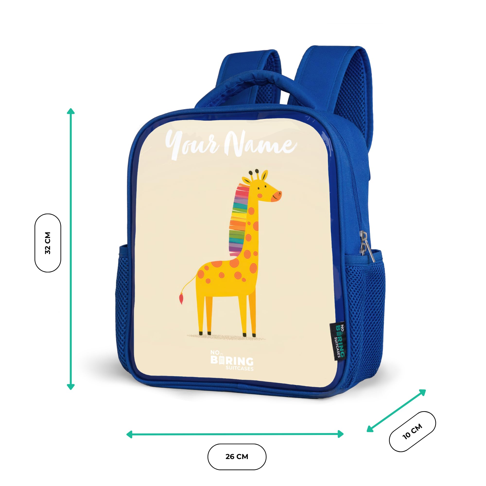 NoBoringSuitcases© Zaino Per Bambini Zaini Scolastici Blu Bambino | 8L - Backpack Da Viaggio School Bag Piccolo Zainetto In Età Prescolare Ragazzi Animali