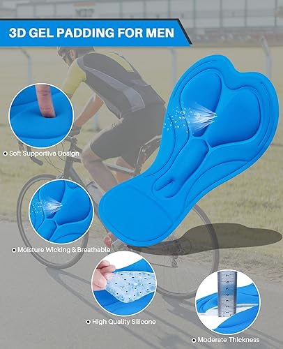 Miniatura 5 de Men's Cycling Shorts Padded Biking Cycle Clothes Bike Riding Pants Bicycle Mountain Bike Wear UPF 50+