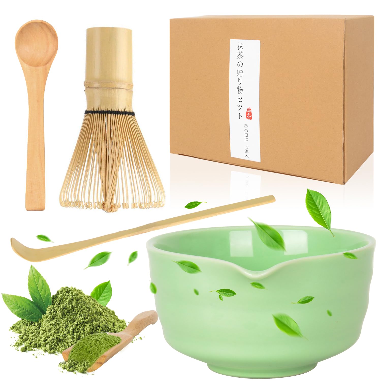 Matcha Kit Fouet Matcha, 5 Pièces D'accessoires Pour Matcha, Set De Fouet Matcha Bambou Pour Matcha Kit Fouet Matcha, 5 Pièces D'accessoires Pour Matcha, Set De Fouet Matcha Bambou Pour