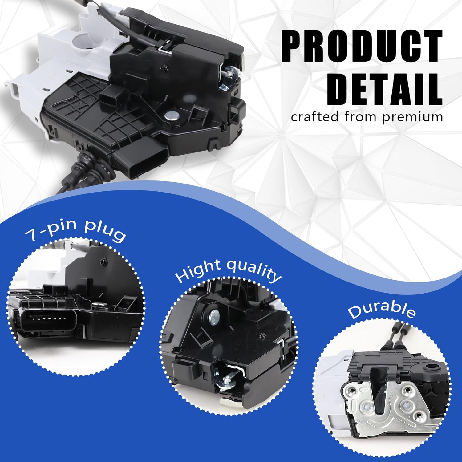 Door Lock Actuator Front Left Driver Side Compatible with 2016-2020 Hyundai Tucson Door Latch Replacement 81310-D3010 81310D3010