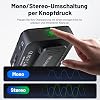 MELONARE PM-2S Portable Wireless In-Ear Monitoring System Mono/Stereo Switching Wireless Audio Transmitter and Receiver 24bit/48kHz Audio OTG Input IEM for Live Shows Studios and Bands