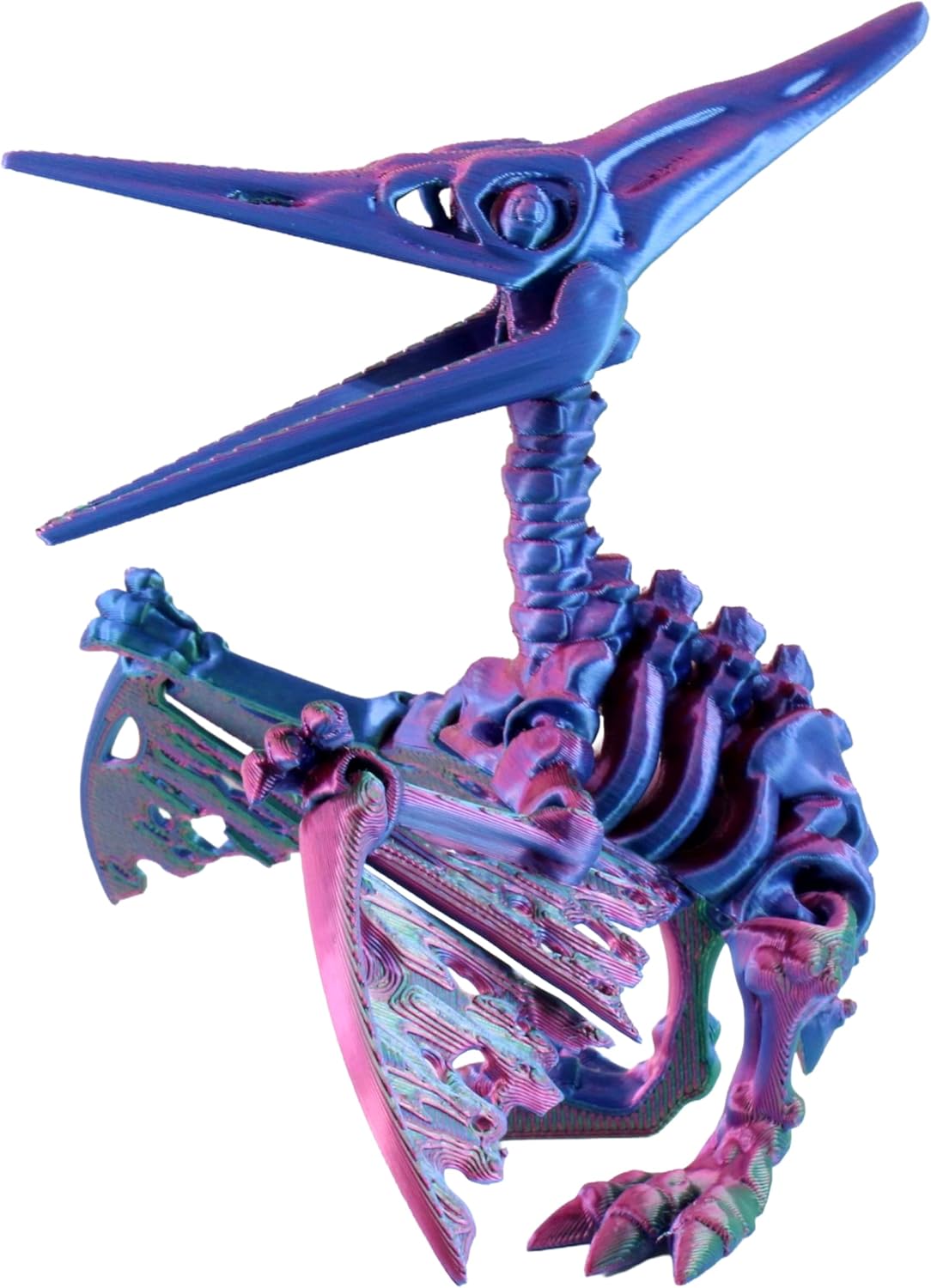 PowerTRC 3D Printed Skeleton Mosasaurus – Prehistoric Collectible Articulating Dinosaur 3D Figurine Desk Decoration for Teens and Adults, Made in USA