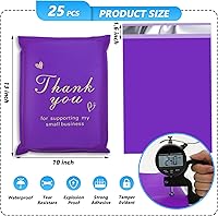 Vista 2 de Sobre de polietileno de agradecimiento 10x13 pulgadas 25 piezas, bolsas de envío impermeables y resistentes al desgarro para ropa, sobres de correo