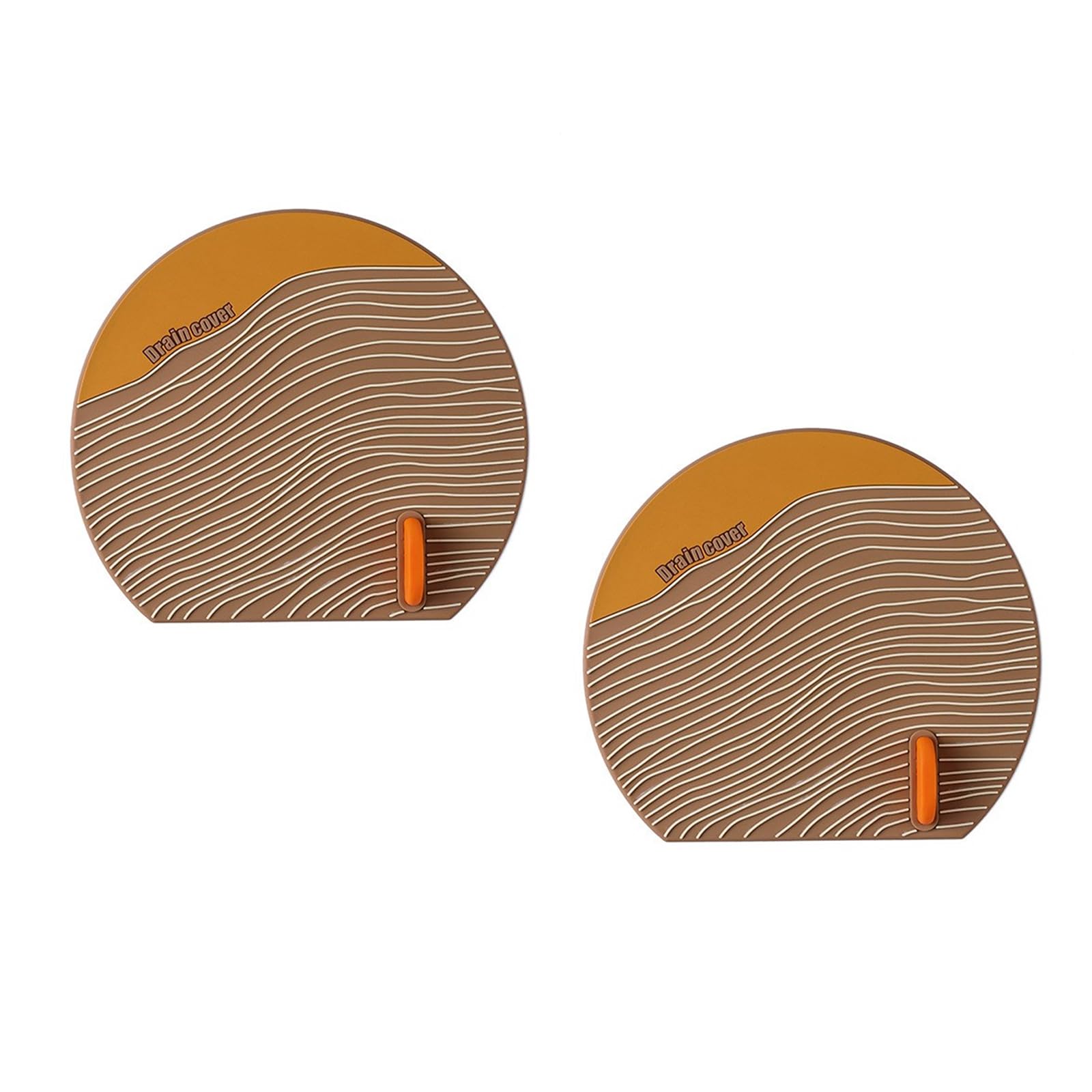 Tfaoys E Silicon Drain Covers 2 Pack For Hom Us In Bathroom And Laundry Room Flexibl Flat Suction Drain Plug Hair Stopper Protectors