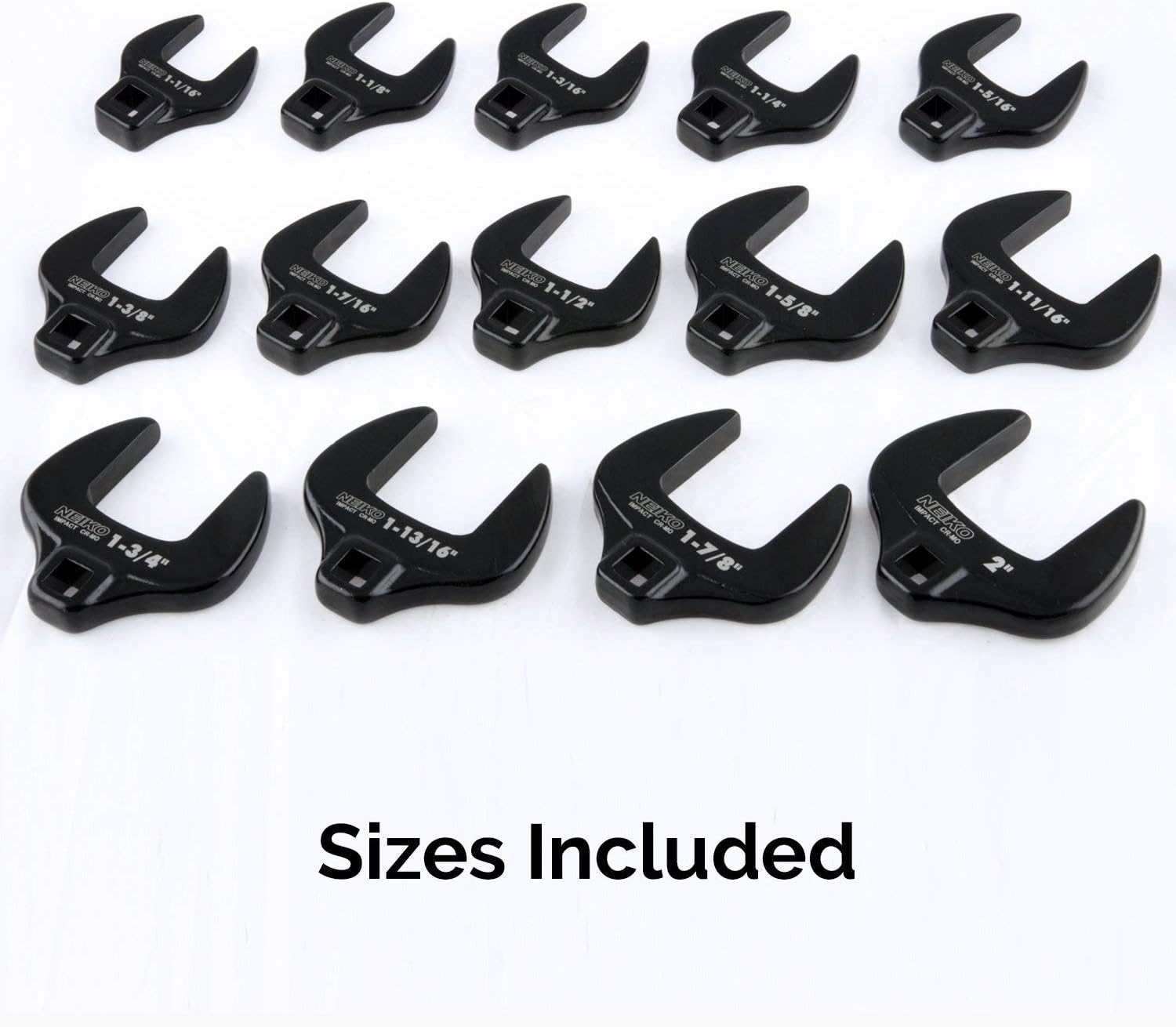 One-Day Sale: Up to 40% Off NEIKO 03325A ½” Drive Jumbo Crowfoot Wrench Set | 14 Piece | SAE | 1-1/16” to 2” | Cr-Mo Steel Up To 40% OFF NEIKO 03325A ½” Drive Jumbo Crowfoot Wrench Set | 14 Piece | SAE | 1-1/16” to 2” | Cr-Mo Steel
