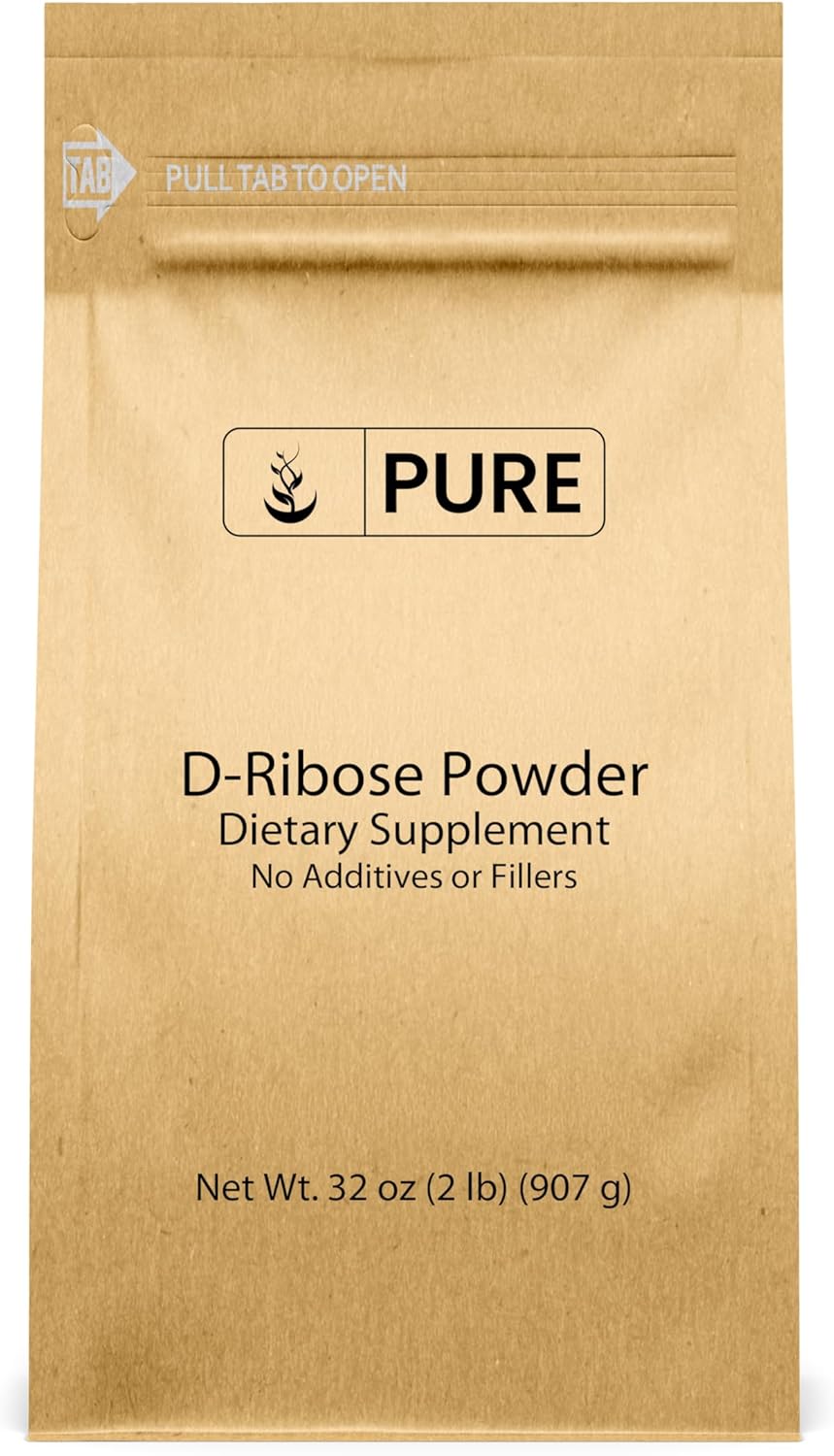 Pure Original Ingredients D-Ribose (2lb) Nutritional Supplement, Non-GMO, Gluten-Free, Unflavored