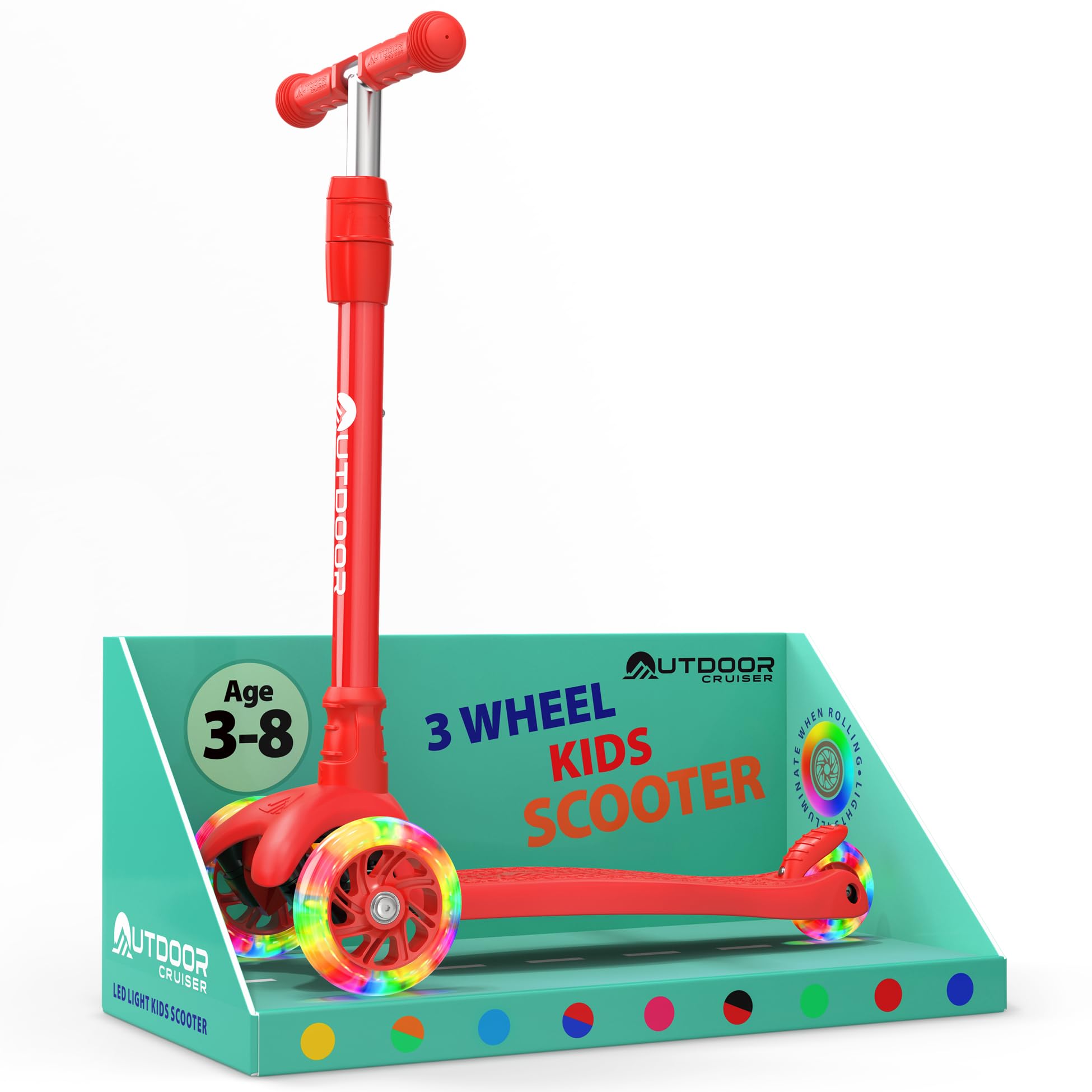 OutdoorCruiser 3-Wheel Kids Scooter