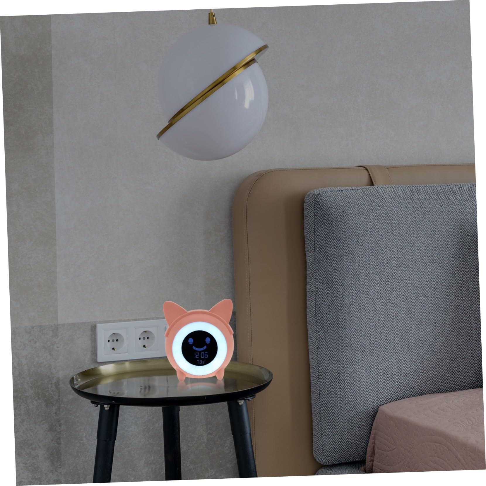 iplusmile Réveil Numérique Garçon Fille avec Veilleuse LED Lampe de Chevet Pratique et Design Créatif pour Chambre Denfant