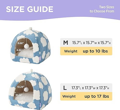 Lesure Cute Cat Beds for Indoor Cats — alternate angle