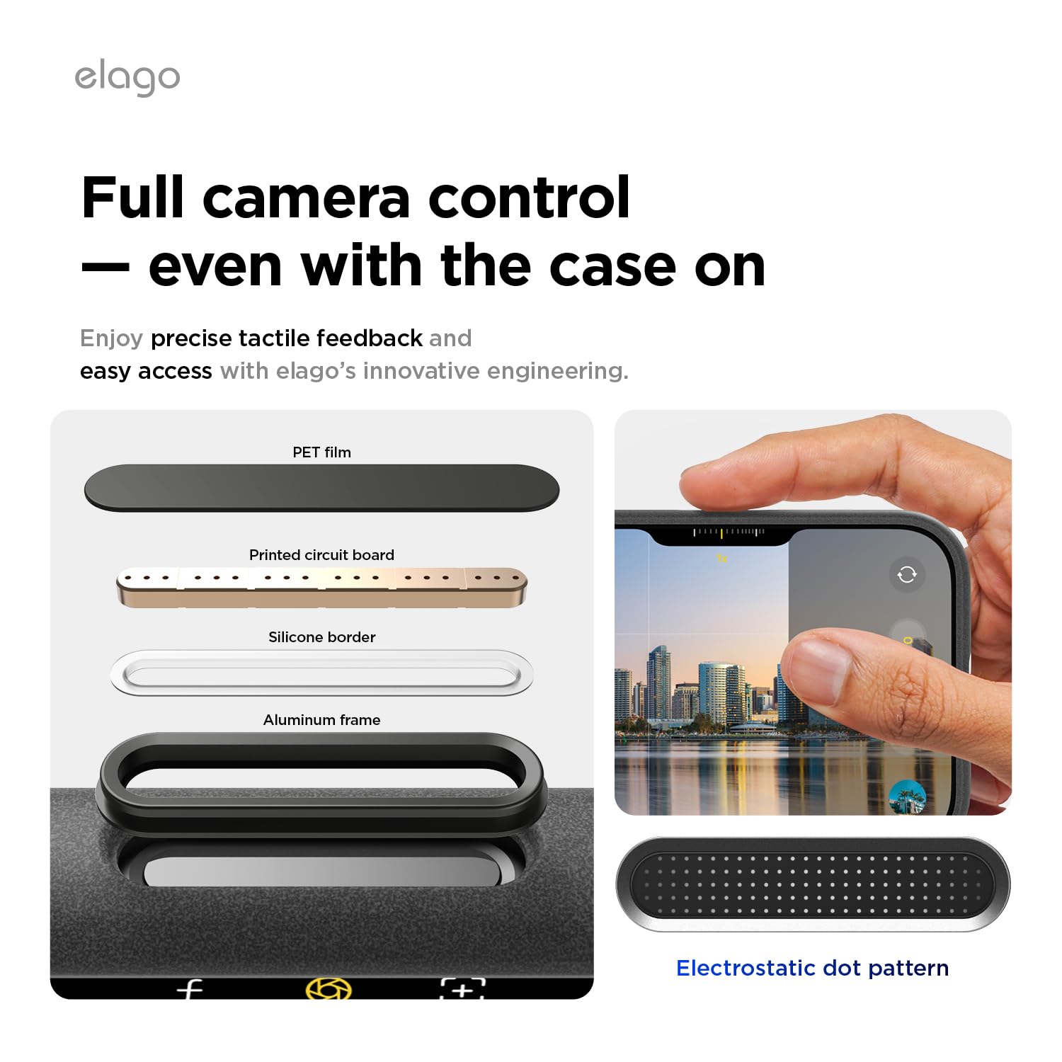 elago Magnetic Pebble Case for iPhone 18 Pro Max & iPhone 17 Pro Max Gray — Amazon image 4