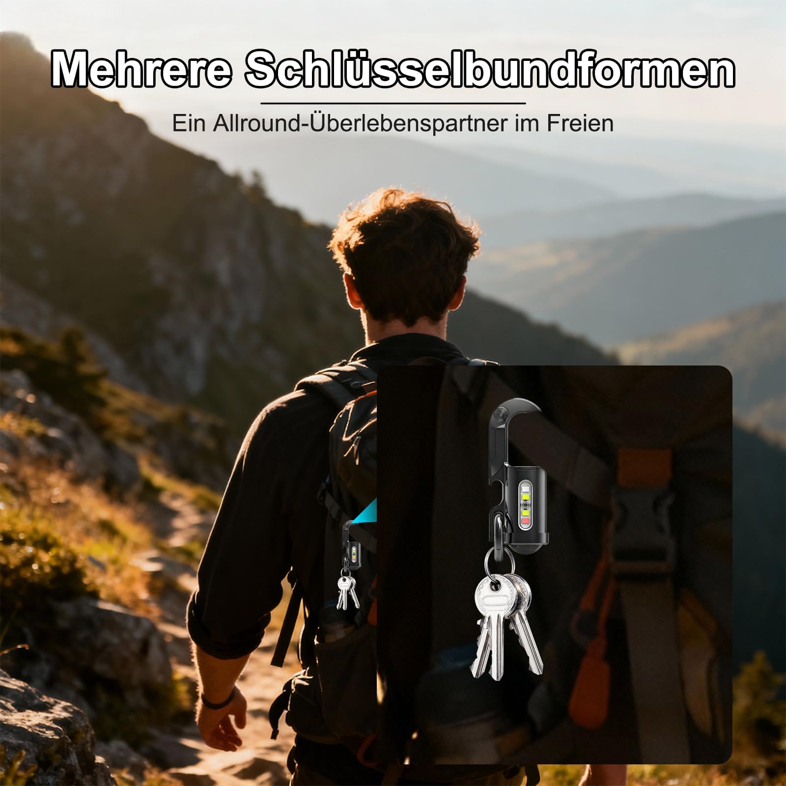 Linterna LED Mini 1000lm con batería portátil para alimentación de emergencia al aire libre camping recargable impermeable y resistente
