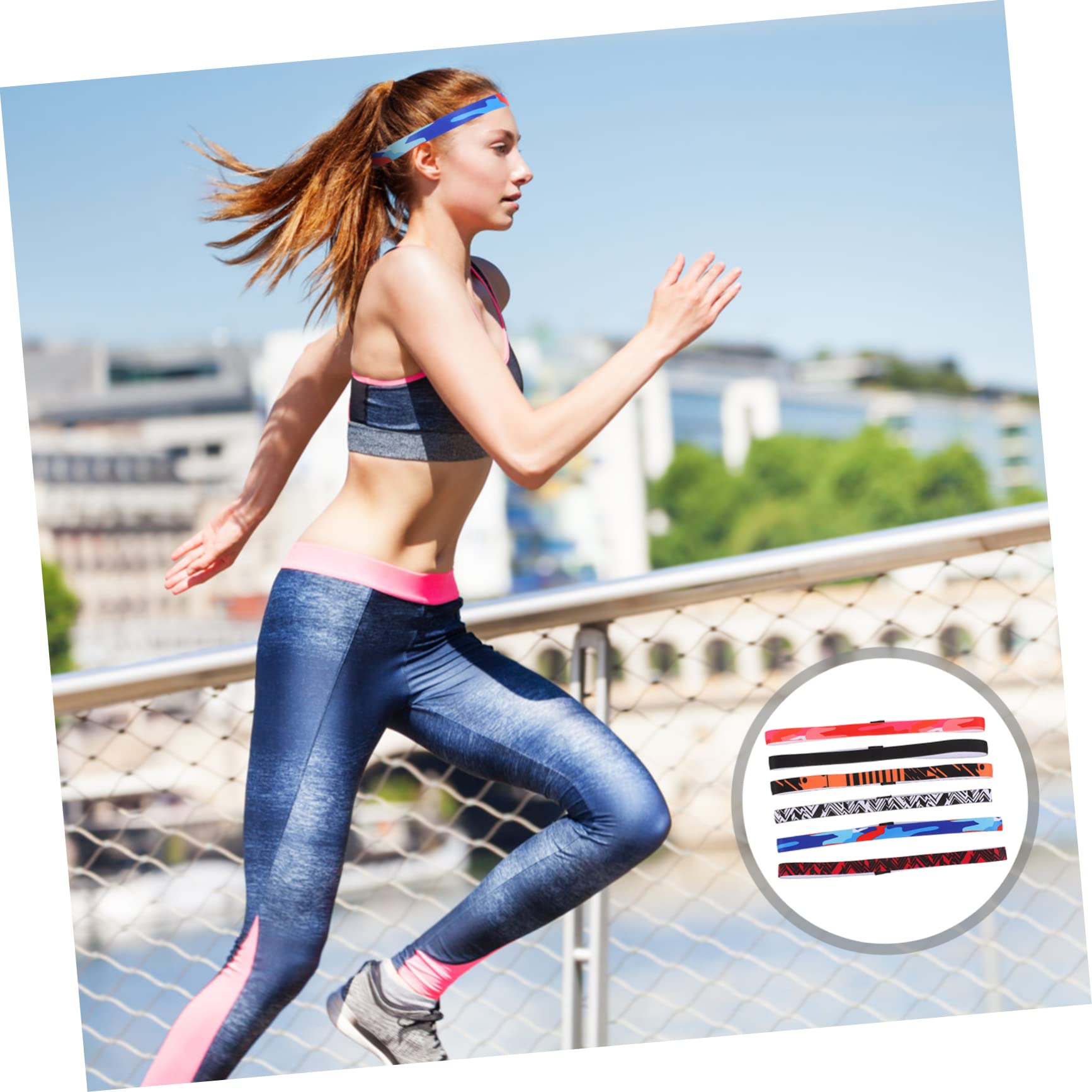YARNOW 3 Set Di Fasce Per Allenamento Assorbenti E Comode Per Donne E Uomini Yoga Corsa Fitness 6 Pezzi*3