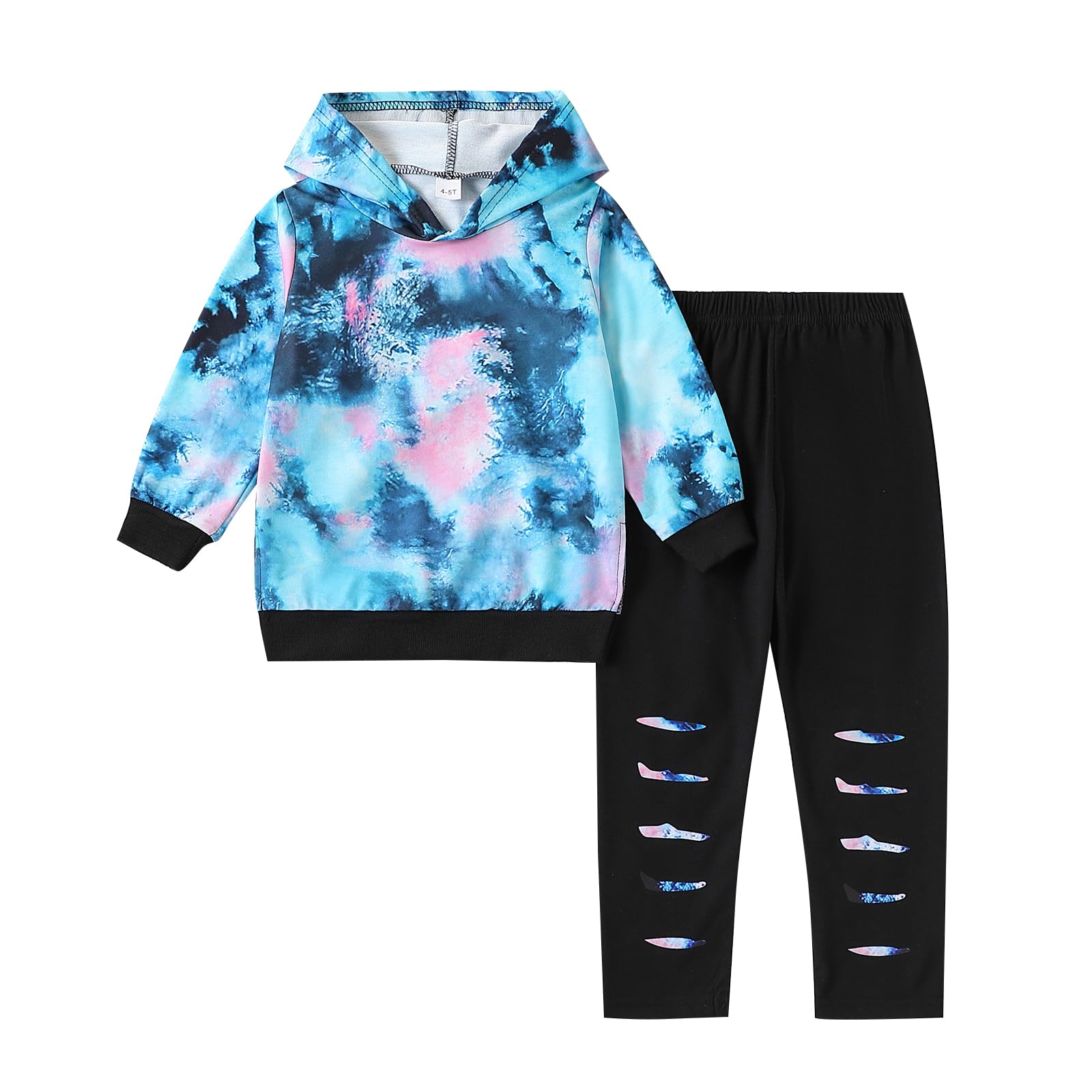 Malerotpc Kid Girls Clothes - Girls Outfits Tie Dye Tops and Leggings Pants 2 Piece Spring Clothes Set