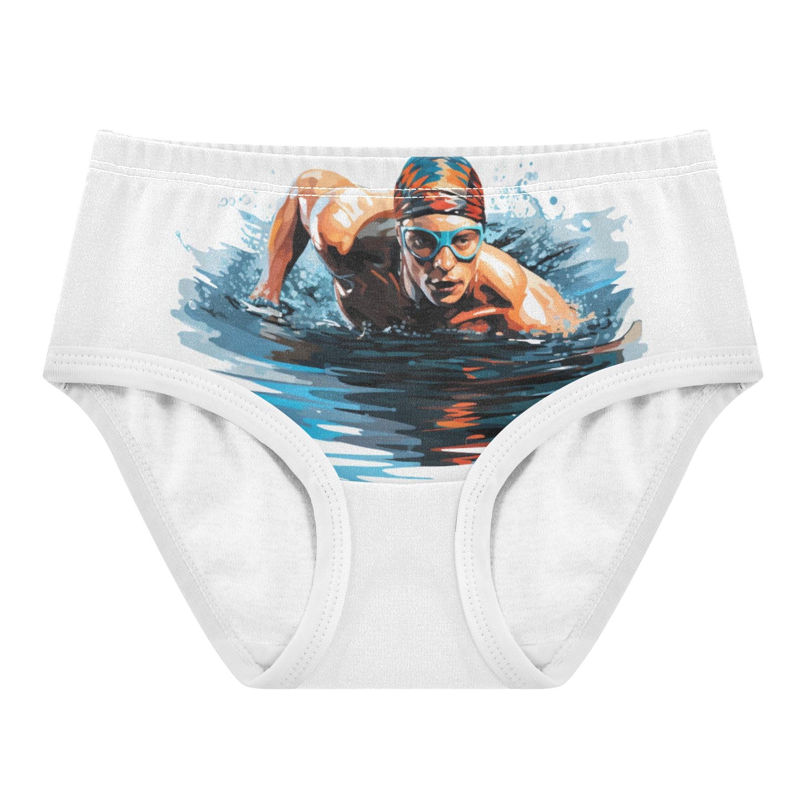 ALAZA Toddler Girls Cotton Hipster Underwear Soft Swimming 1 2 Pack 2T