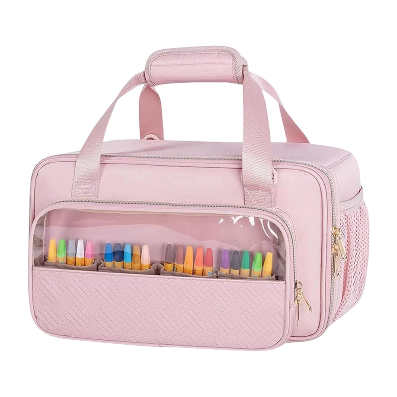 Kalttoy A Painting Ccessories Organizers Clear Bag With Multiple Compartments Sturdy Cloth For Rt Students Waterproof Fabric Rt Case