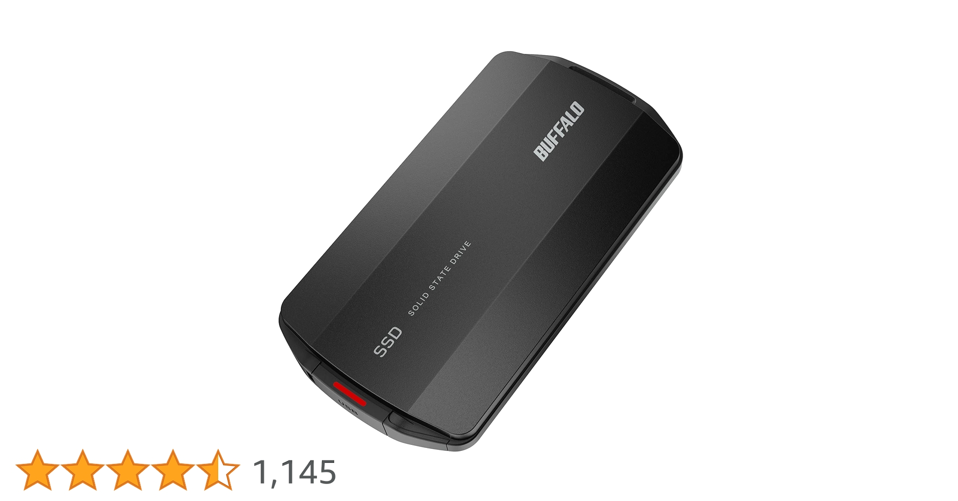 新品・未開封】外付けSSD バッファロー 4TB ブラック Amazon