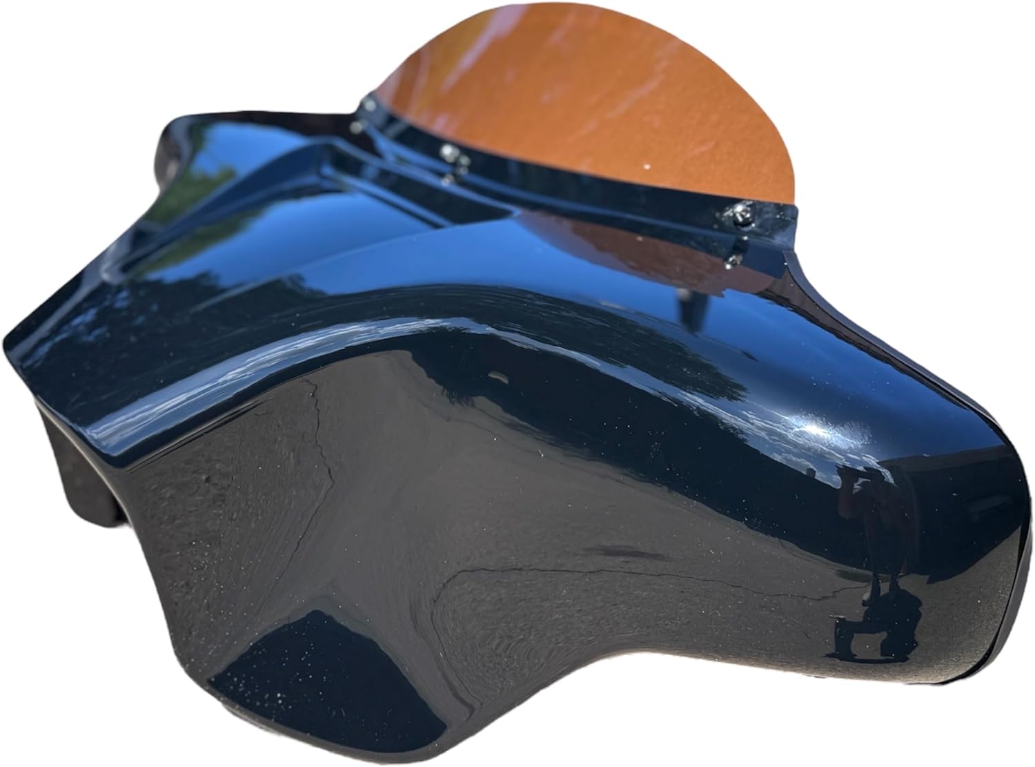 Suzuki Boulevard C90 C90T C90 Boss Glossy Batwing Fairing W/Tinted Windshield Stainless Steel Mounting Braclets 6x9 Speaker Cutout