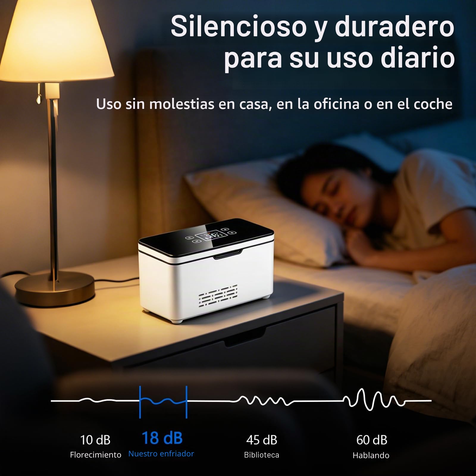 Nevera portátil de insulina, 2 – 8 °C, refrigerador de medicina con batería de 2 x 10200 mAh y bolsa de transporte, advertencia inteligente de batería, bolsa de insulina para casa, coche y