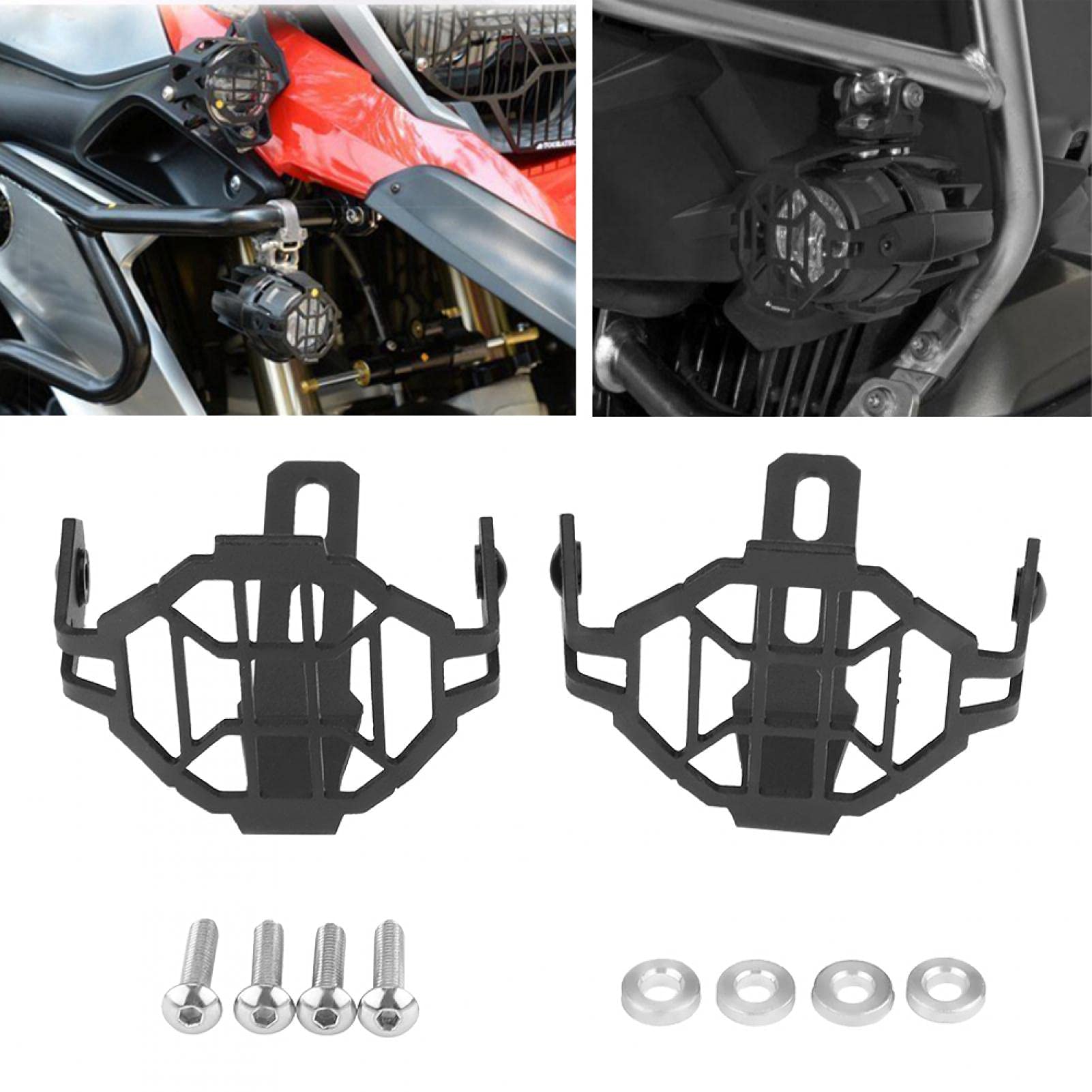 ZONTES 368G Nebelscheinwerfer Abdeckungen - Stoßfeste Metall Schutzhüllen Für Motorrad