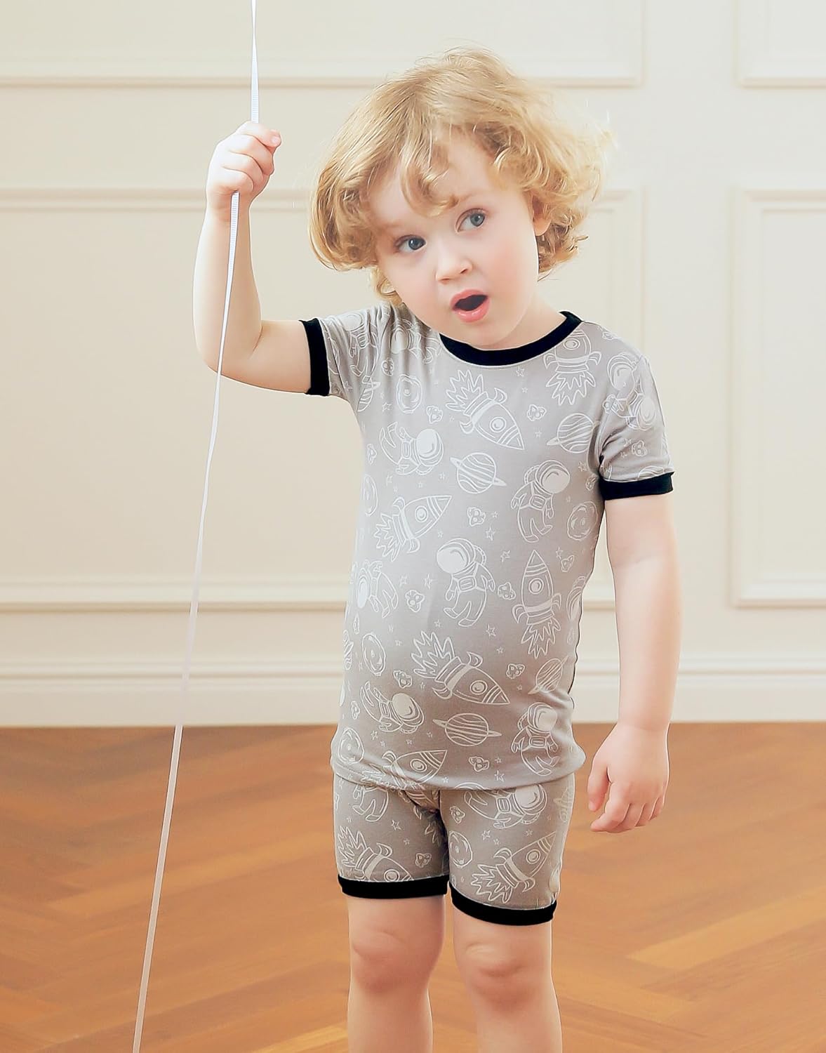 Vaenait Toddler Girls Boys Kids Girls Boys Animal Flower Patern Sleepwear Pajamas Summer Viscose Pjs - Image 4