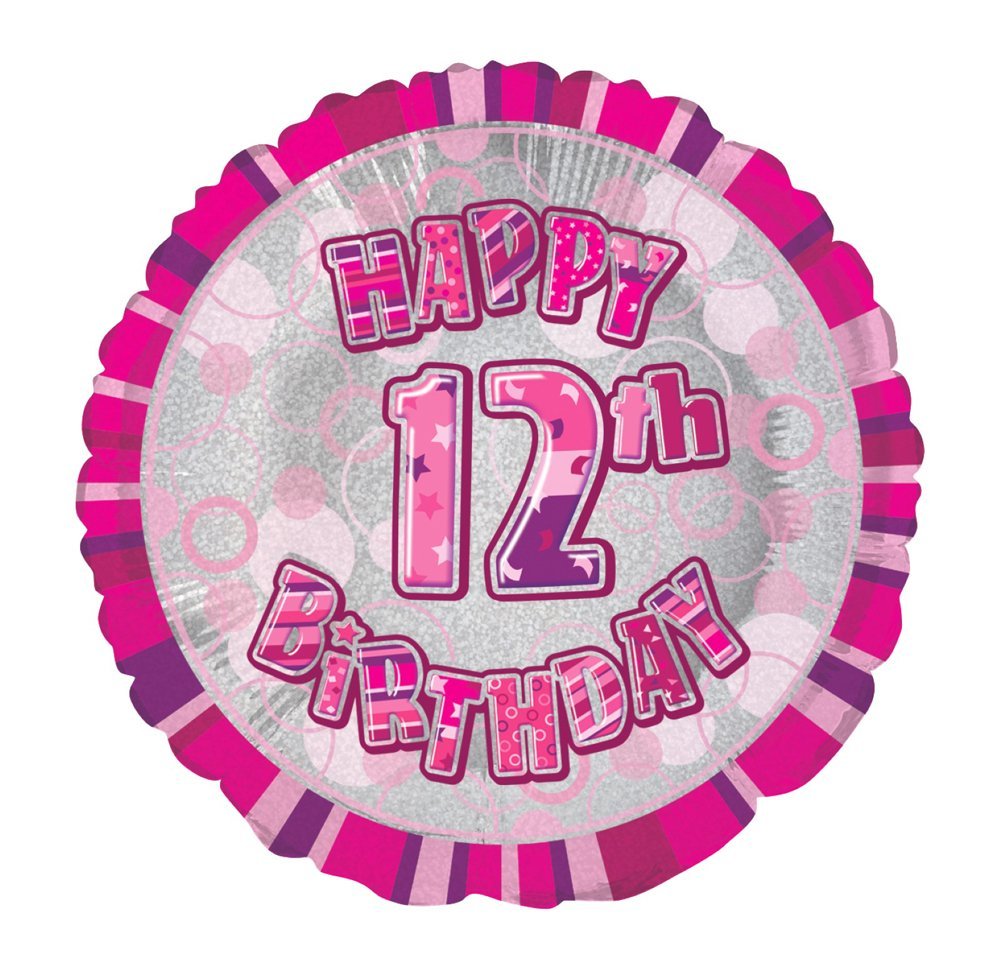 Unique Party 92068 - 9ft Foil Glitz Pink Happy 80th Birthday Banner — view 67
