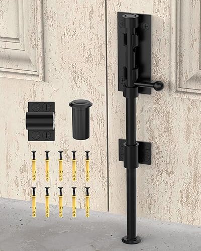 Miniatura 12 de Pestillo de perno de barril de 7.7 pulgadas, cerrojo deslizante resistente, cerraduras de puerta de metal grueso de acero inoxidable SUS304