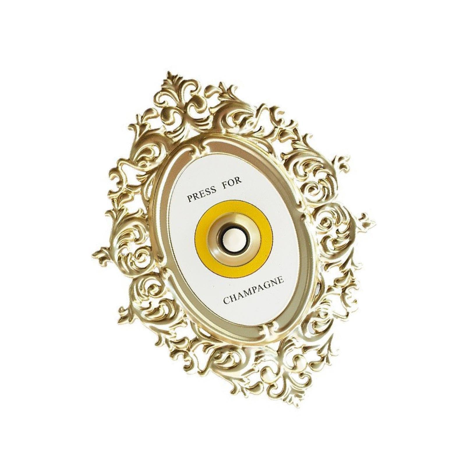 Amslsiu Gold For Creative Bell Sign Champagne Door Bell Collection Artwork For Home Wall Decor Crafts And Smooth Lines Bedroom