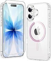 Vista 250 de FNTCASE Funda para iPhone 15 Plus: Fundas magnéticas transparentes para teléfono con protector de pantalla compatible con Magsafe Slim Anti