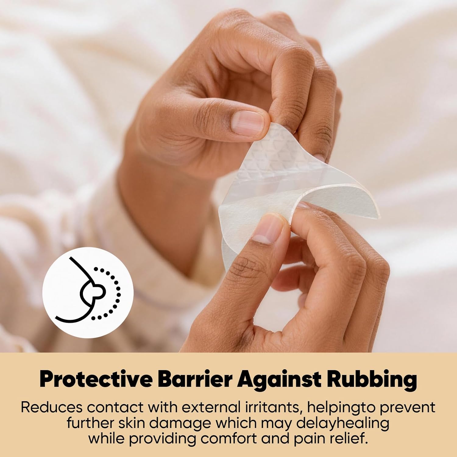 AUSLKA Hydrogel Nipple Pads Instant Cooling, Hydrogel Breast Pads with Soothing Lanolin, Soothies Gel Nursing Pads Provide Instant Cooling Relief, 10 PCS
