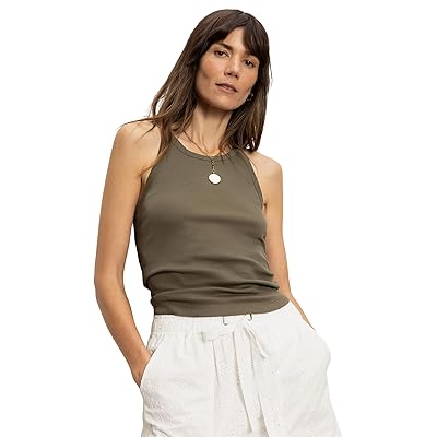 Sanctuary Ribbed Racer Tank Top Women