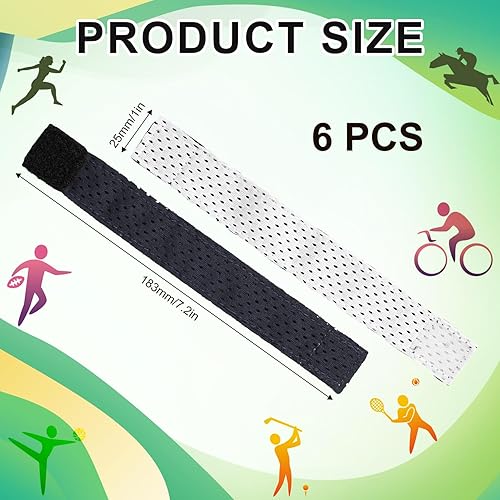 Miniatura 2 de 6 lazos de manga de jersey, transpirables, para softbol, bandas de manga para deportes, fútbol, correas de manga con cierres de gancho y bucle para