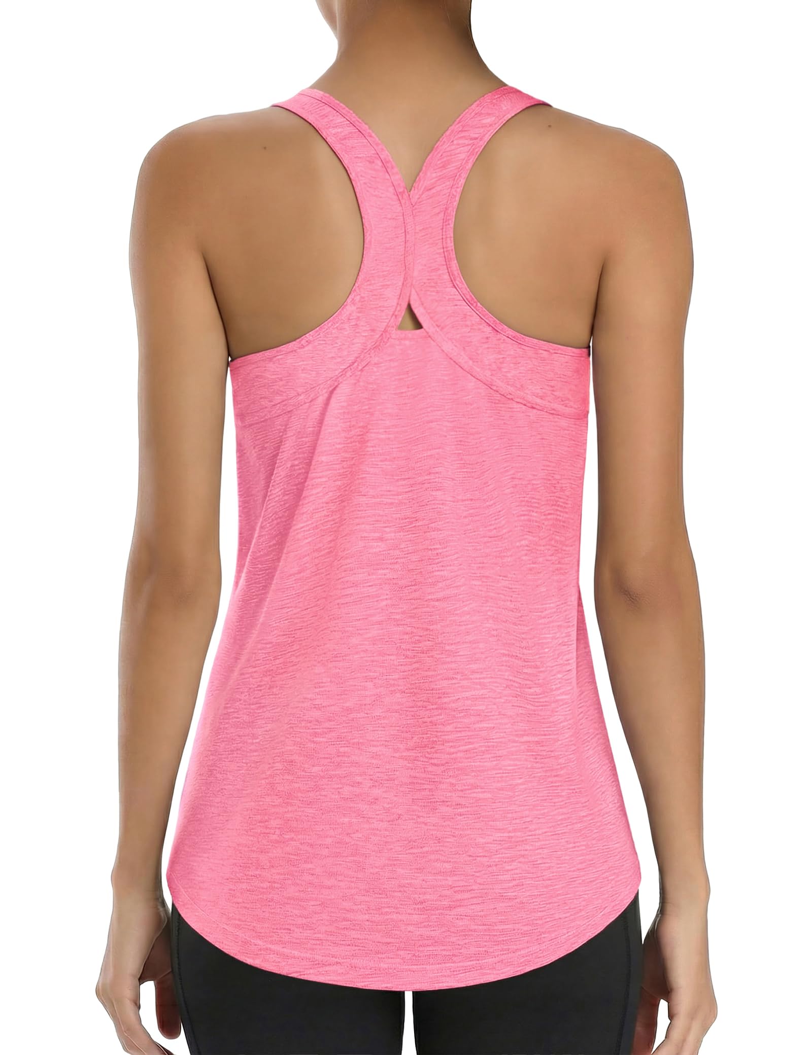 Gyabnw Women's Sleeveless Racerback Sports T-Shirt | Quick-drying breathable fabric for workout gym running and yoga